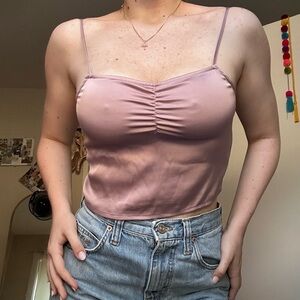 90s purple satin tank top